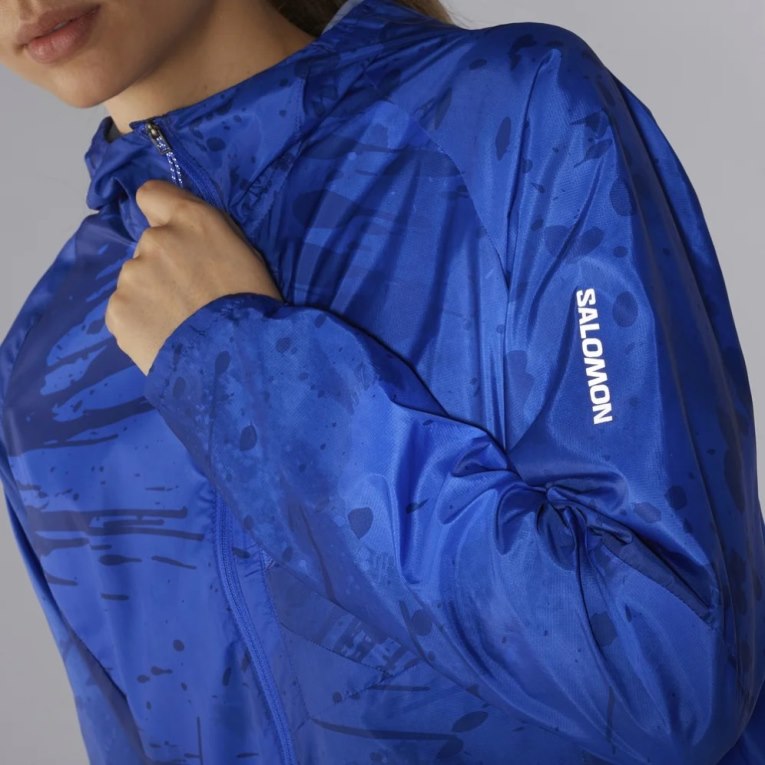 Salomon Bonatti Cross Wind Women's Shell Jackets Blue | CA 82H64